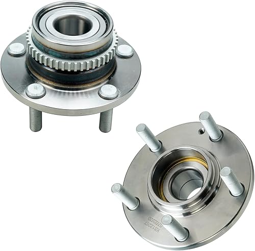 Miniatura 3 de Detroit Axle - Kit de 4 cubos de rodamiento de rueda FWD para Hyundai Tucson 05-09, Kia Sportage 05-10, 2 rodamientos de rueda trasera y bujes 2