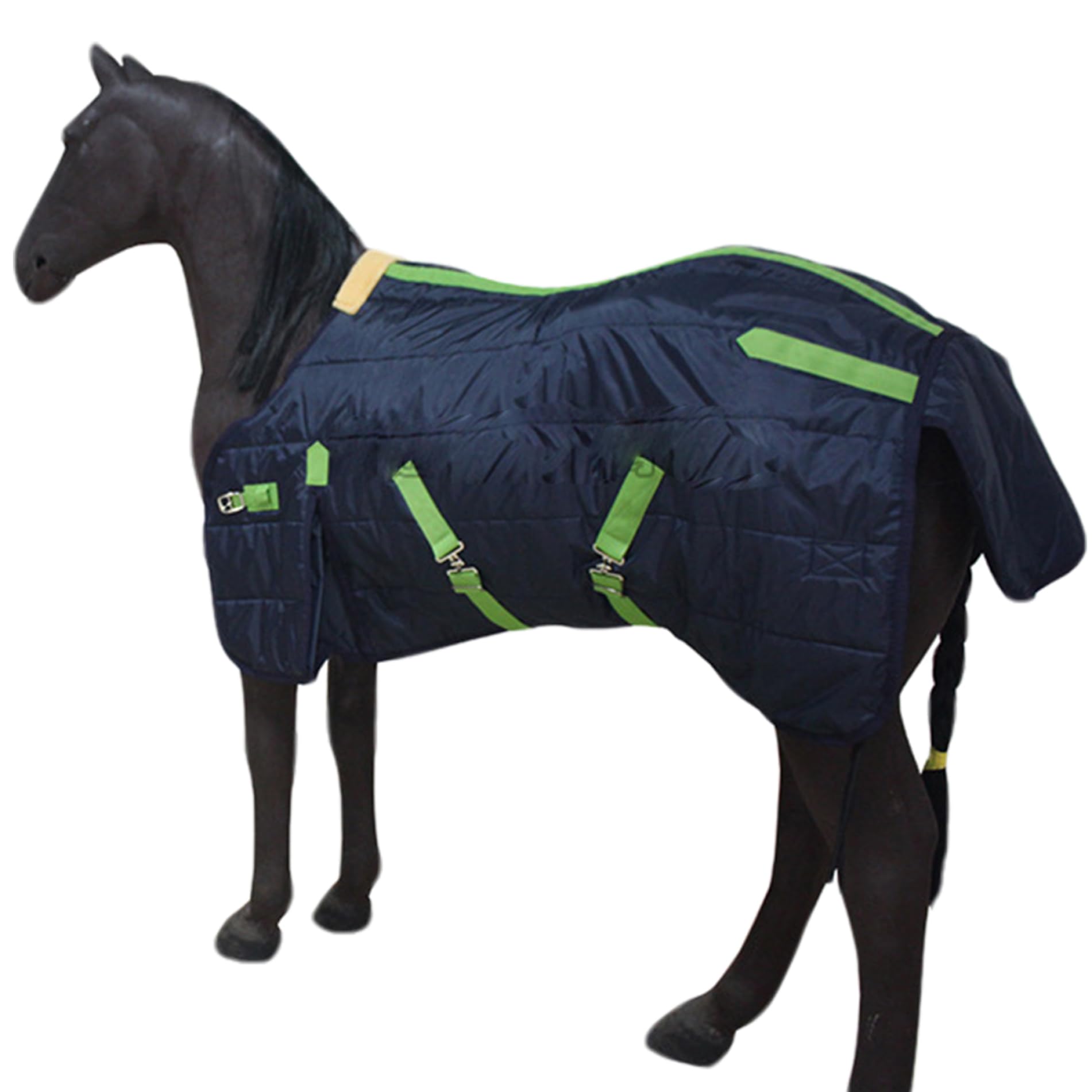 Manta de Invierno para Caballos Manta Impermeable de Lujo de 39 Pulgadas Resistente al Viento y cálida Gruesa para Invierno para Mini Pony Potro