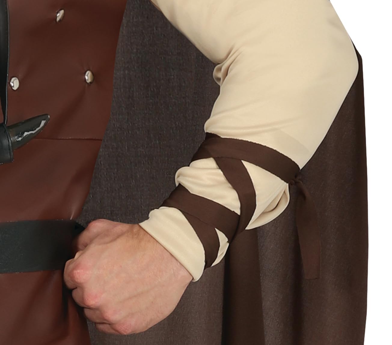 FIESTAS GUIRCA | Disfraz de Vikingo Adulto - Capa, Chaqueta, Cinturón, Pantalón y Cintas - Disfraces de Guerreros Nórdicos para Halloween, Carnaval y Fiestas de Disfraces