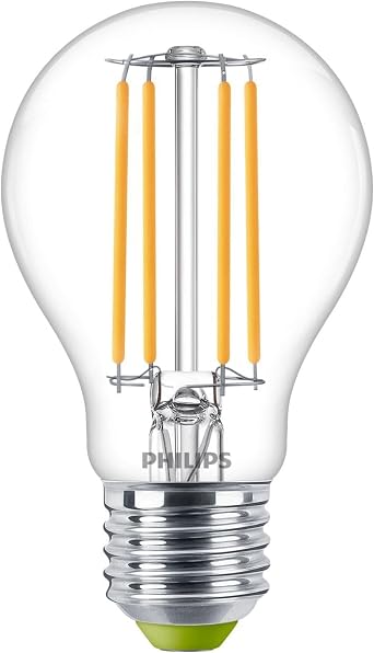 Philips Master LED GLS 2.3W 40W Equivalent A60 E27 Clear Warm White 3000K Ultra Efficient Energy Saving LED Light Bulb for Home Indoor Lighting Glass Lamp EU