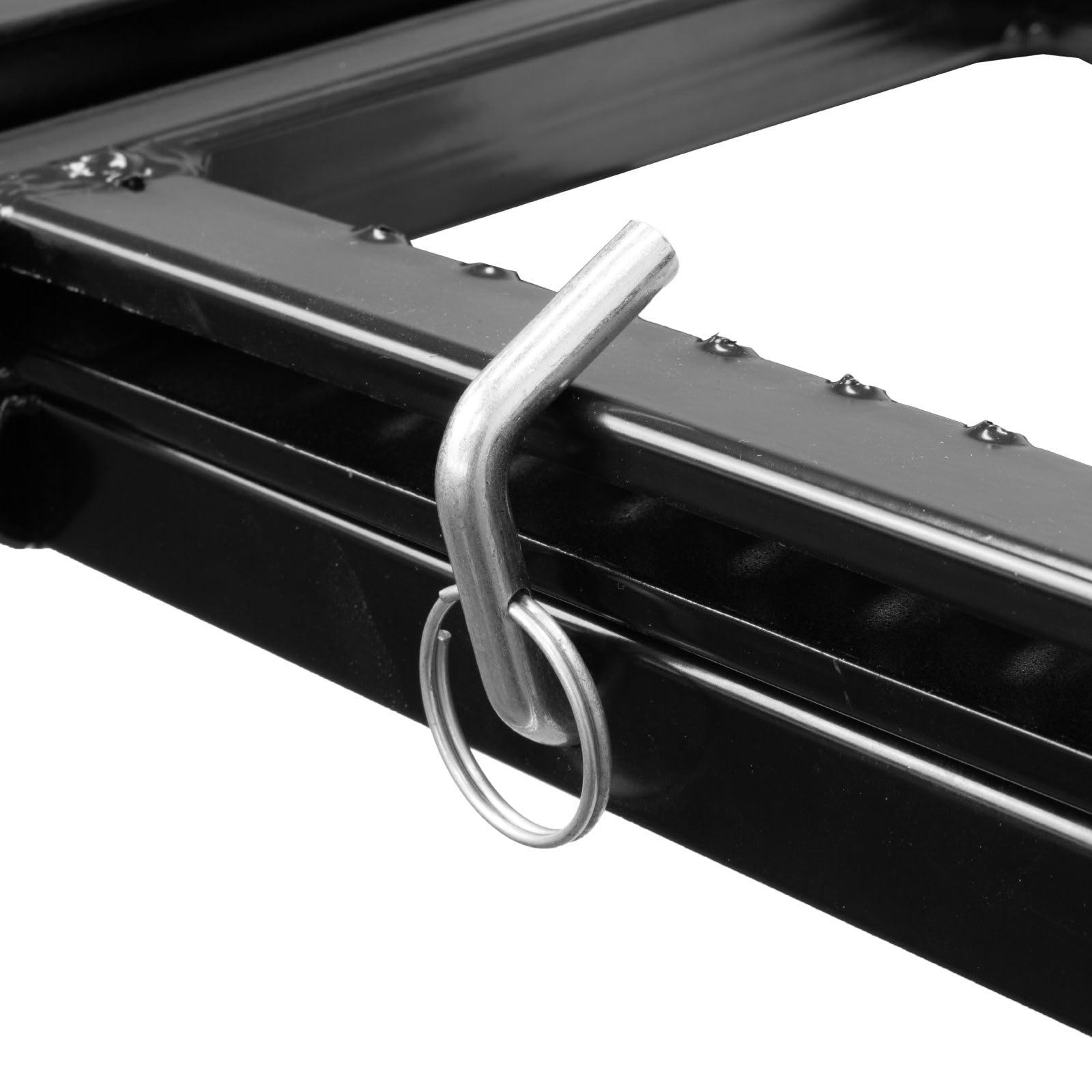 Escalera de ascenso para camiones extensible de 3 niveles, escalera de entrada, escalera plegable, color negro, escalera para camiones, plataforma de carga