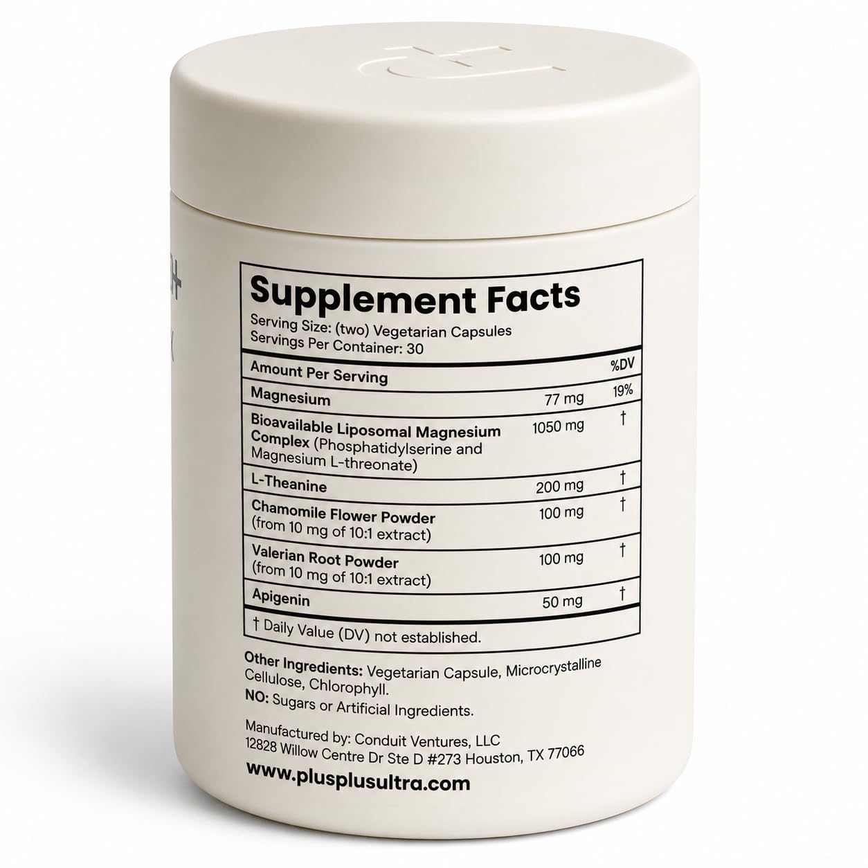 Liposomal Magnesium L-Threonate with Apigenin, L-Theanine, & Valerian Root — Amazon image 9