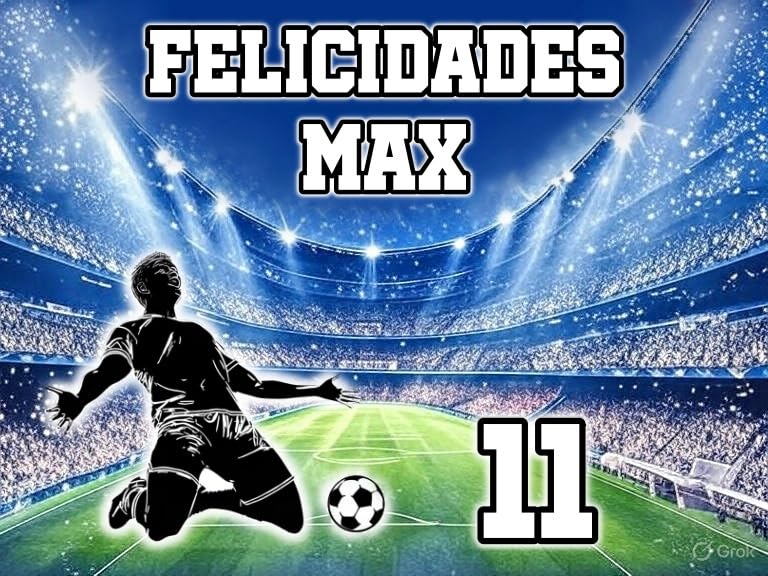 MDA Foto Comestible, OBLEA o Papel de AZÚCAR, CAMPO DE FÚTBOL, ESTADIO, Pesonalizada Foto con Nombre, Edad y Texto, para Tartas y Magladenas de Cumpleaños, Varios Tamaños. Rectangular 1