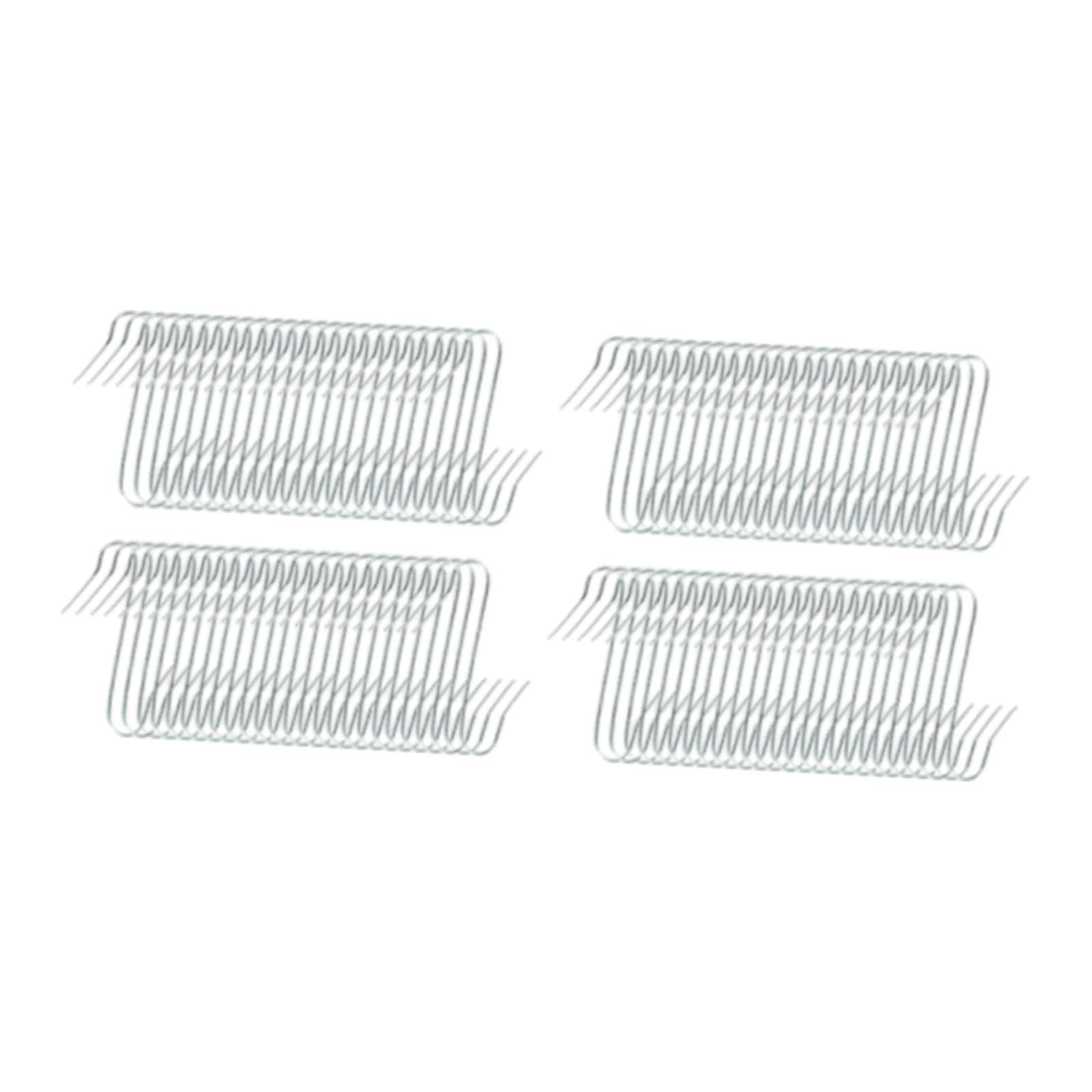 SM SunniMix 2X 100 Pieces Christmas Ornament Hooks Xmas Hooks Versatile Stocking Holder Tree Hangers Hanging Hooks for Festival Xmas Wedding