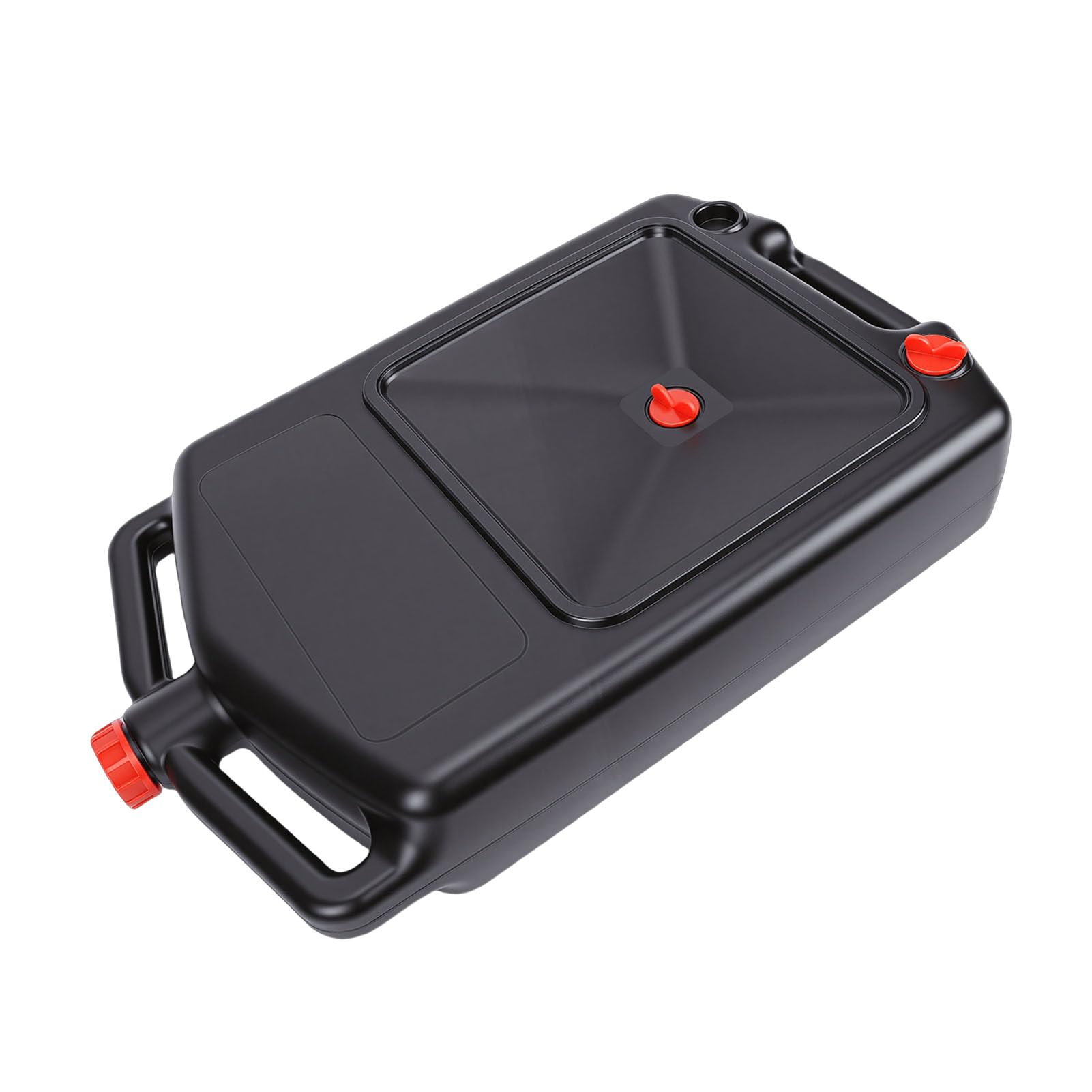 Jiawu Contenedor de Drenaje de Aceite de 12 litros, Bandeja de Drenaje de Aceite Automotriz de Perfil bajo con Asa para Vehículos Todo Terreno, Camiones, Motocicletas, Boquilla de Fácil Vertido,