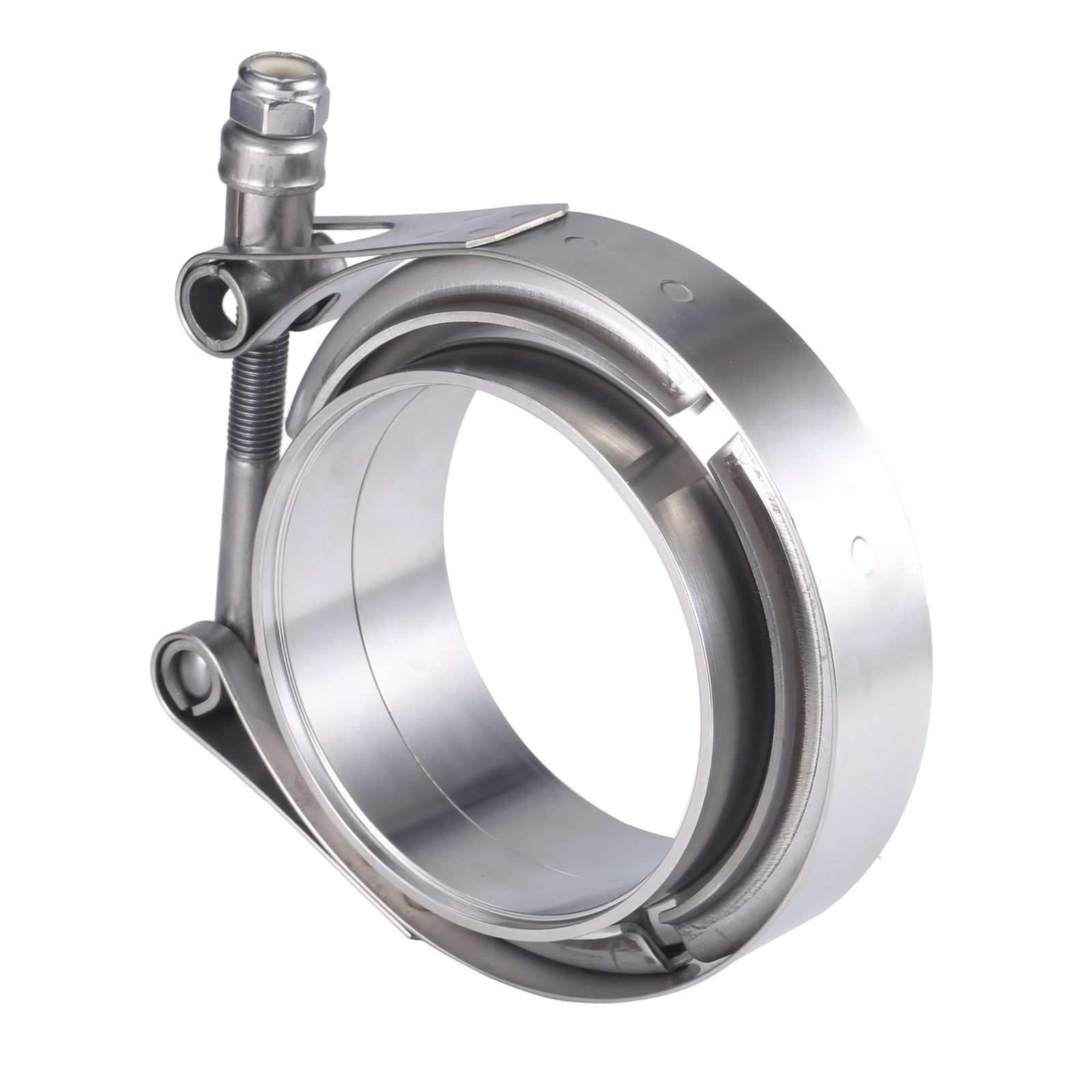 Auspuffschelle, Auspuff Schellen 304 Edelstahl 2 "2,25" 2,5 3 Zoll 51 63 76 Mm V-Band Klemme Turbo Auspuffrohr V-Band Klemme Männlich Weiblich Flansch V Klemme Kits(127mm 5 inch)