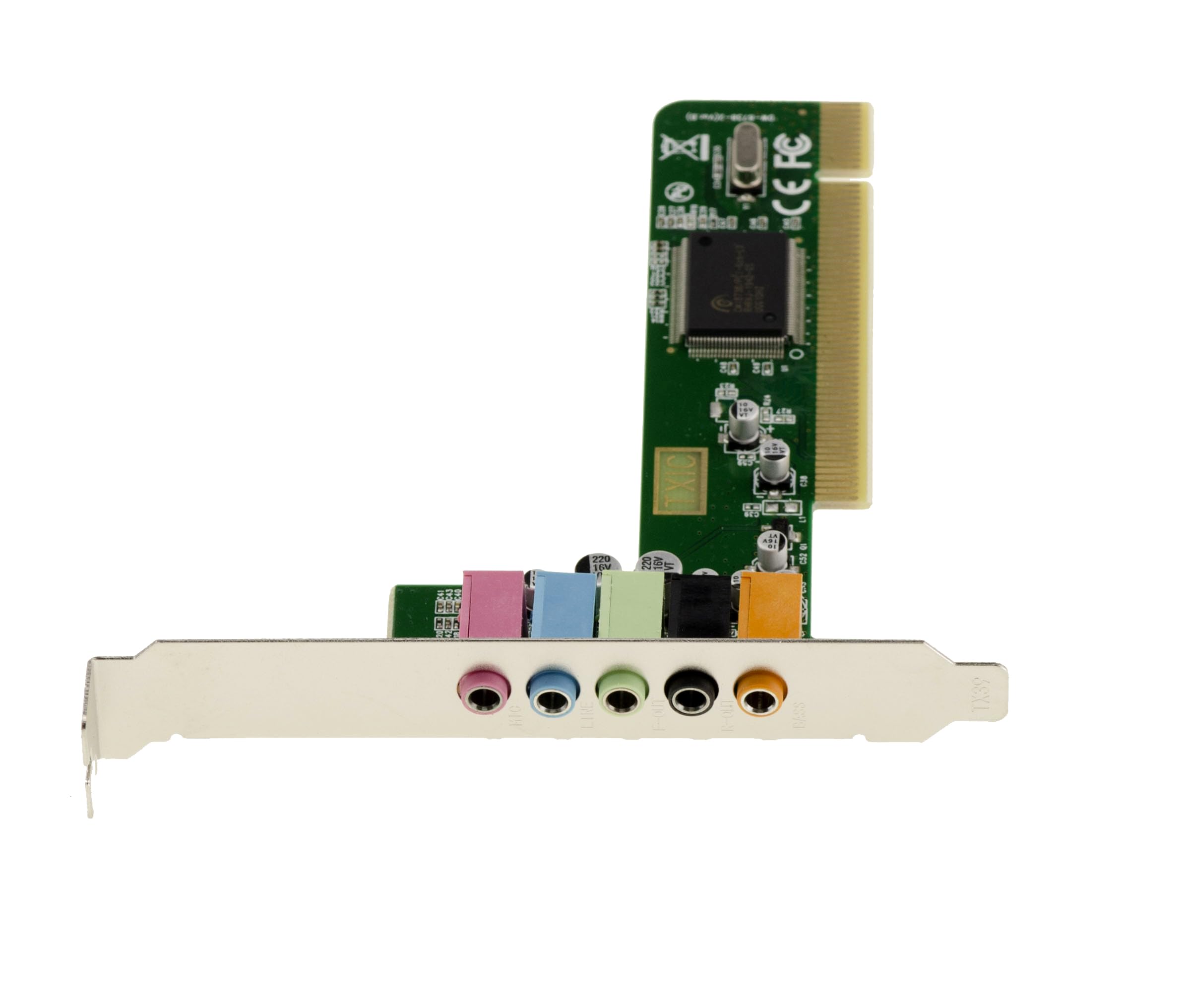 KALEA-INFORMATIQUE Scheda audio 4.1 su porta PCI - 4 canali - Microaltoparlanti anteriori e posteriori con chipset CMI8738
