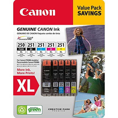 Free Shipping Offer Canon PGI-250XL, CLI-251XL C/M/Y/K Ink Cartridges Value Pack (5 Cartridges) Free Shipping Offer Canon PGI-250XL, CLI-251XL C/M/Y/K Ink Cartridges Value Pack (5 Cartridges)
