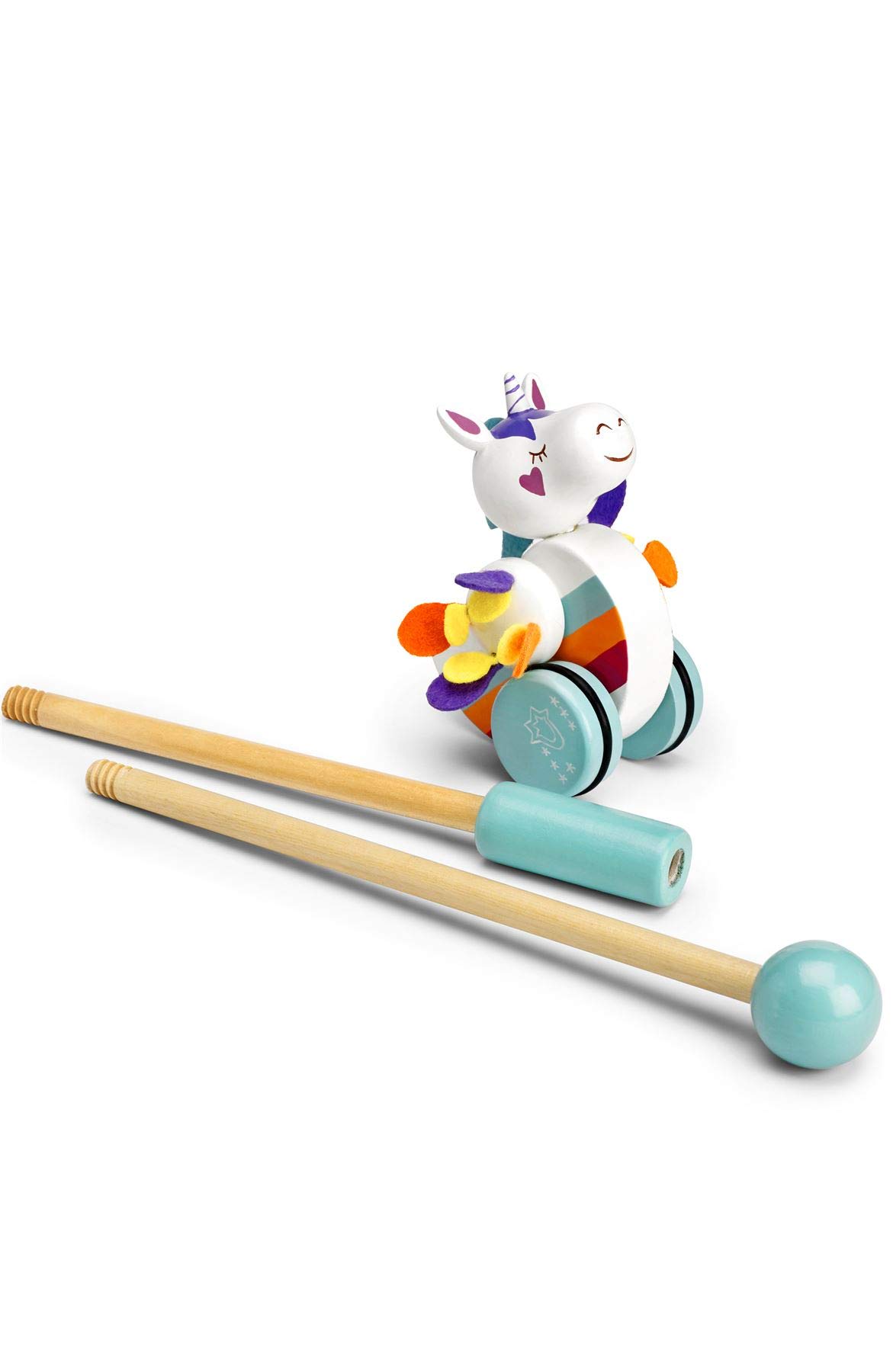 Mousehouse Gifts - Schiebetier Einhorn - Holz - für Babys und Kleinkinder