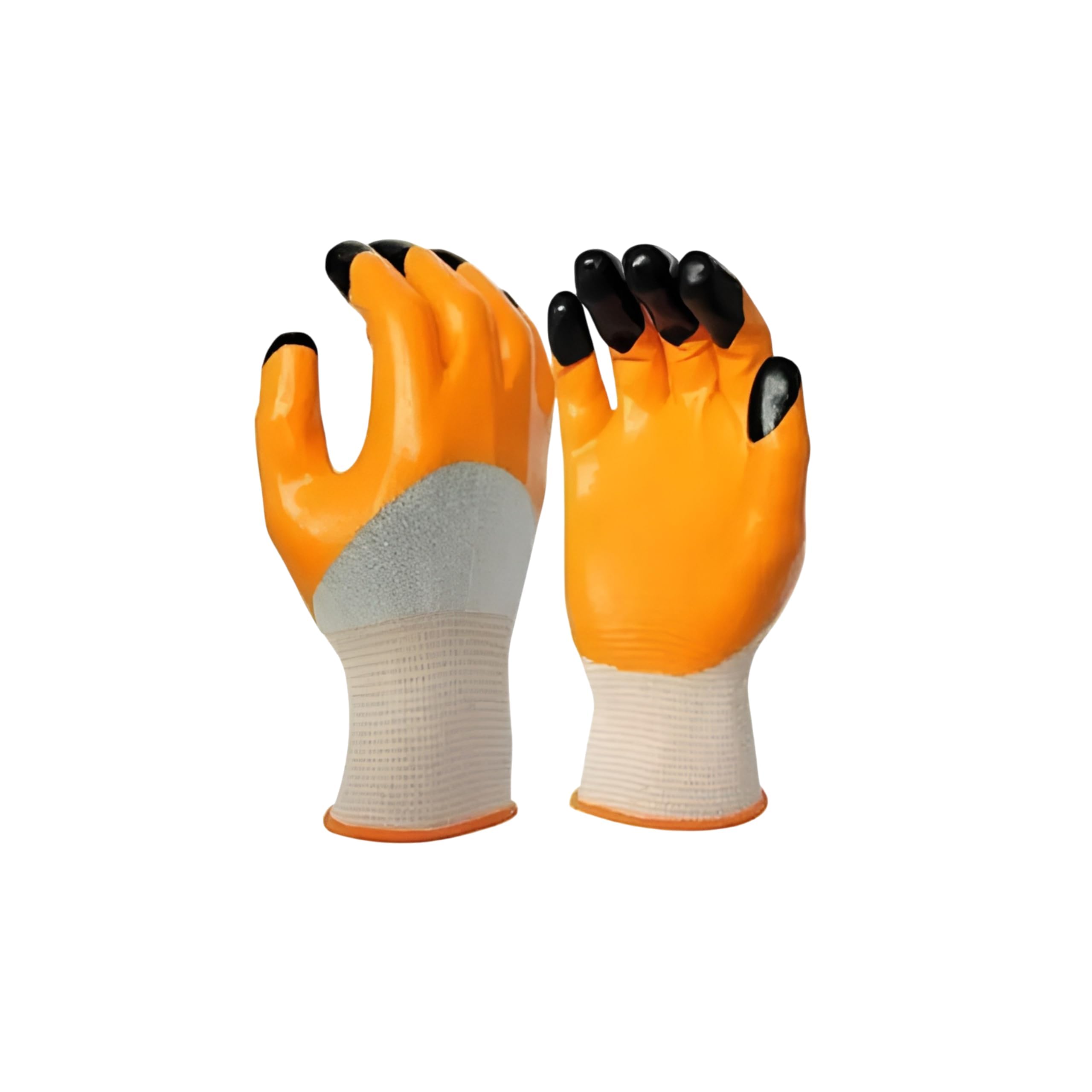 Heavy Duty Coated Work Gloves for Industrial, Gardening, Agricultural, and Cleaning – Durable, Stretchable, Breathable, Rubber Tip, Elastic Wrist-image-17