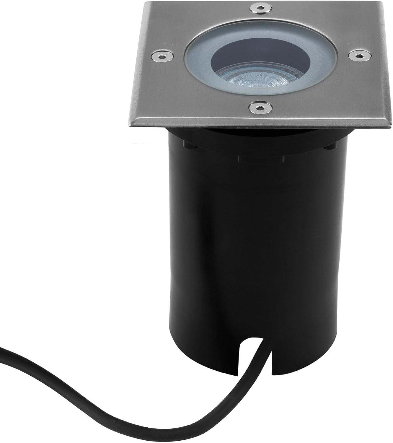 Spot Ledvion encastré dans une allée de jardin