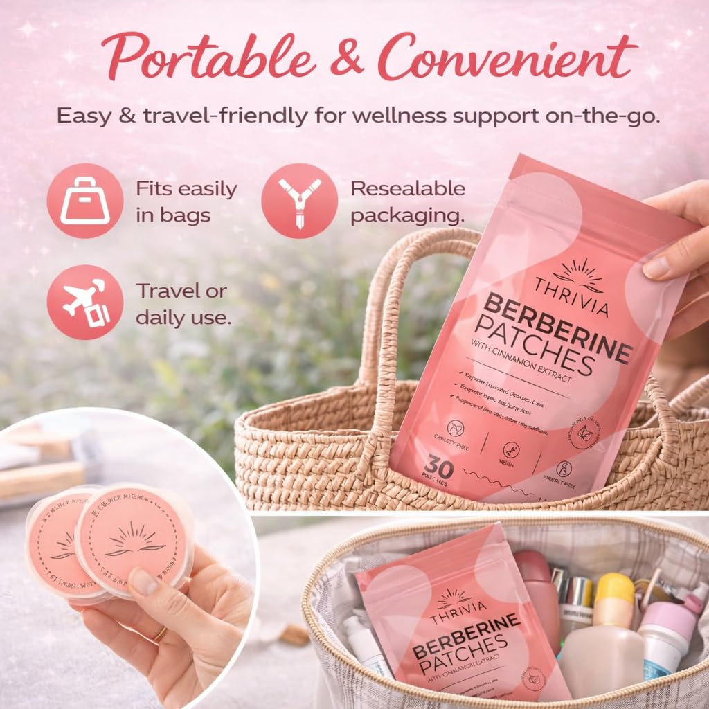 Amazon.com: Thrivia Berberine Patches for Weight Loss & Metabolic