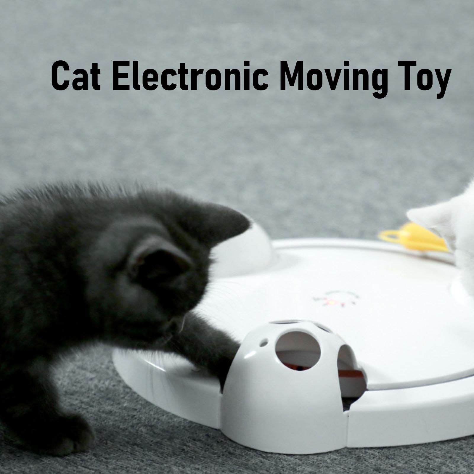 Naroote Souris Interactive pour Chat d'Intérieur, Joli Jouet Mobile avec Conception Rotative Automatique, pour Animaux de Compagnie Qui Stimulent l'Instinct Naturel de Chasse