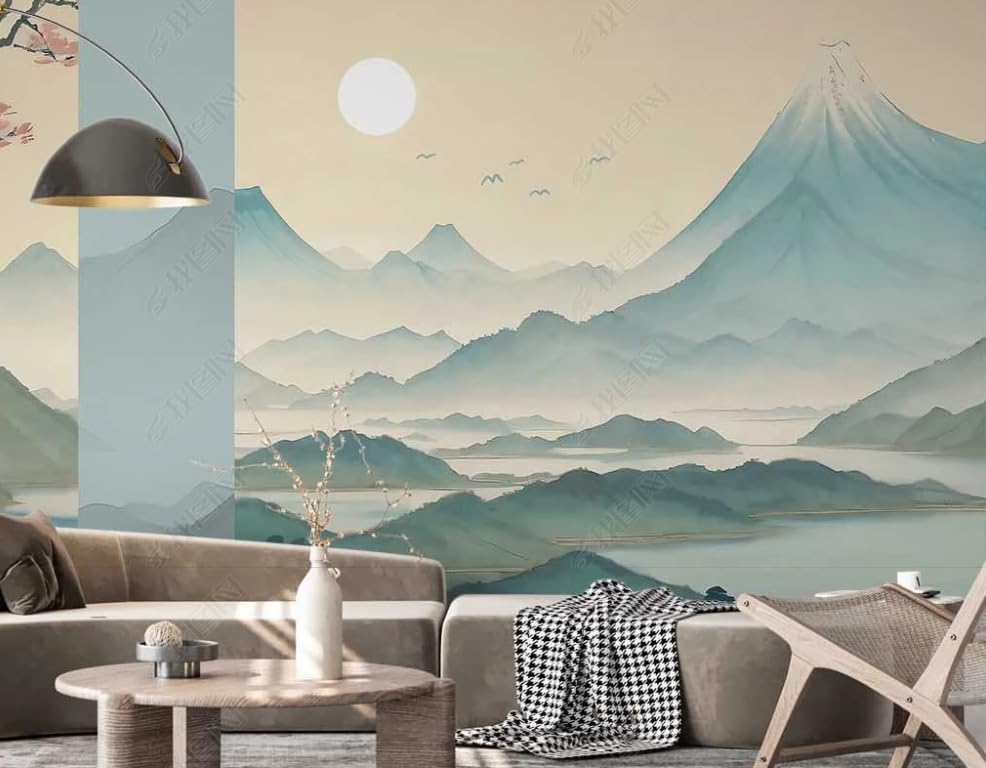 Papier peint intissé montagnes pour transformer votre chambre en havre de paix naturel