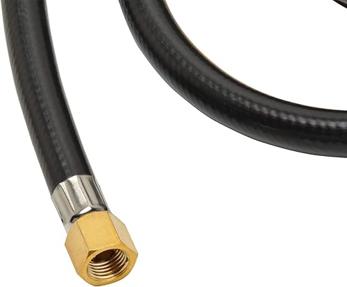 Miniatura 9 de only fire - Manguera de extensiónelectrodoméstico de 25 pies para gas propano, color negro