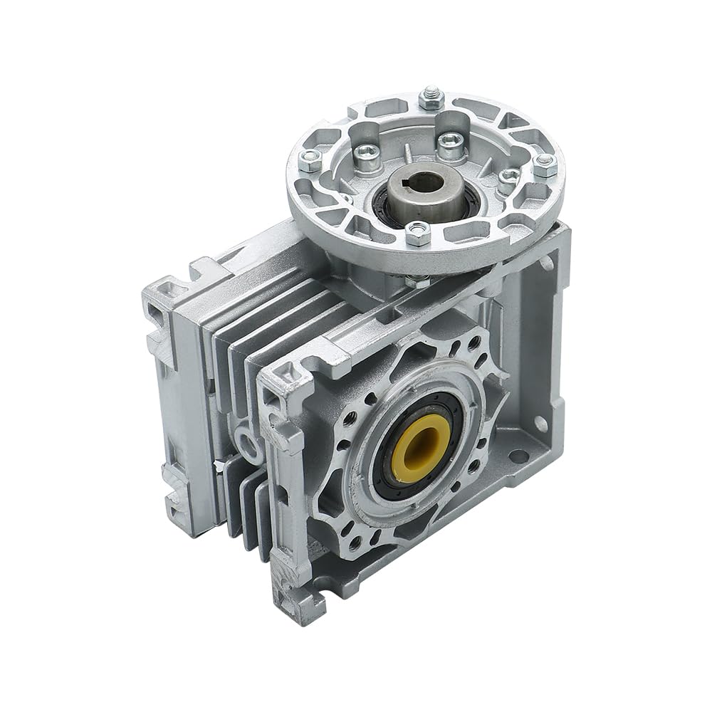 Silnik Krokowy, NMRV040 Reduktor przekładni ślimakowej z uziemionym kołnierzem IEC 71B5 71B14 63B5 63B14 56B5 i 9mm 11mm 14mm otwór wału wejściowego 18mm na zewnątrz(Ratio 60,71B5 Flange)