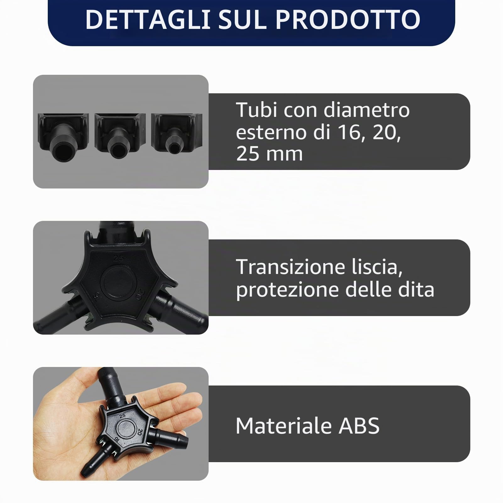 Calibratore/Sfusatore per Tubo Multistrato con Diametro Ø16-20-25 mm, Calibratore per Tubo Multistrato Alesatore,Calibratore per Alesatore, Alesatore PEX-AL-PEX con Impugnatura Ergonomica