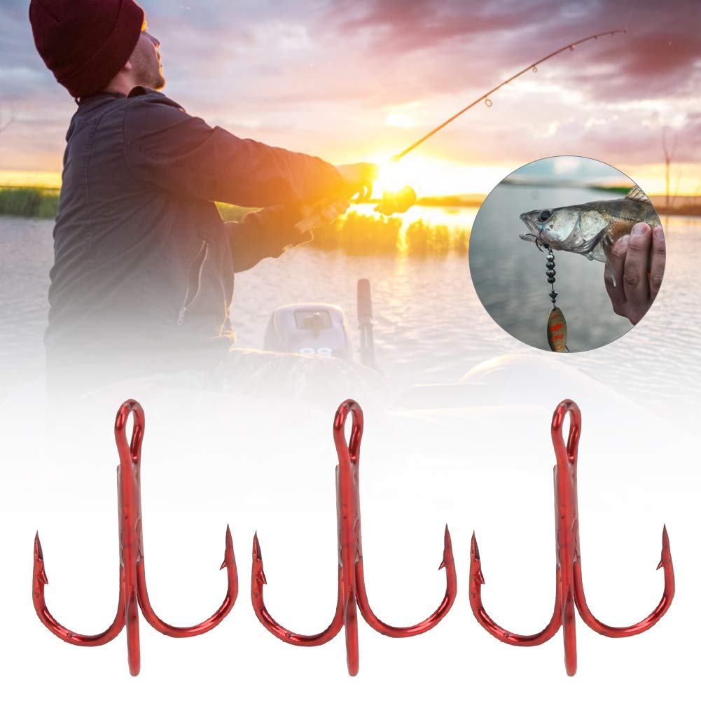 Crochets Doubles En Acier Carbone Premium Œillets Pêche À