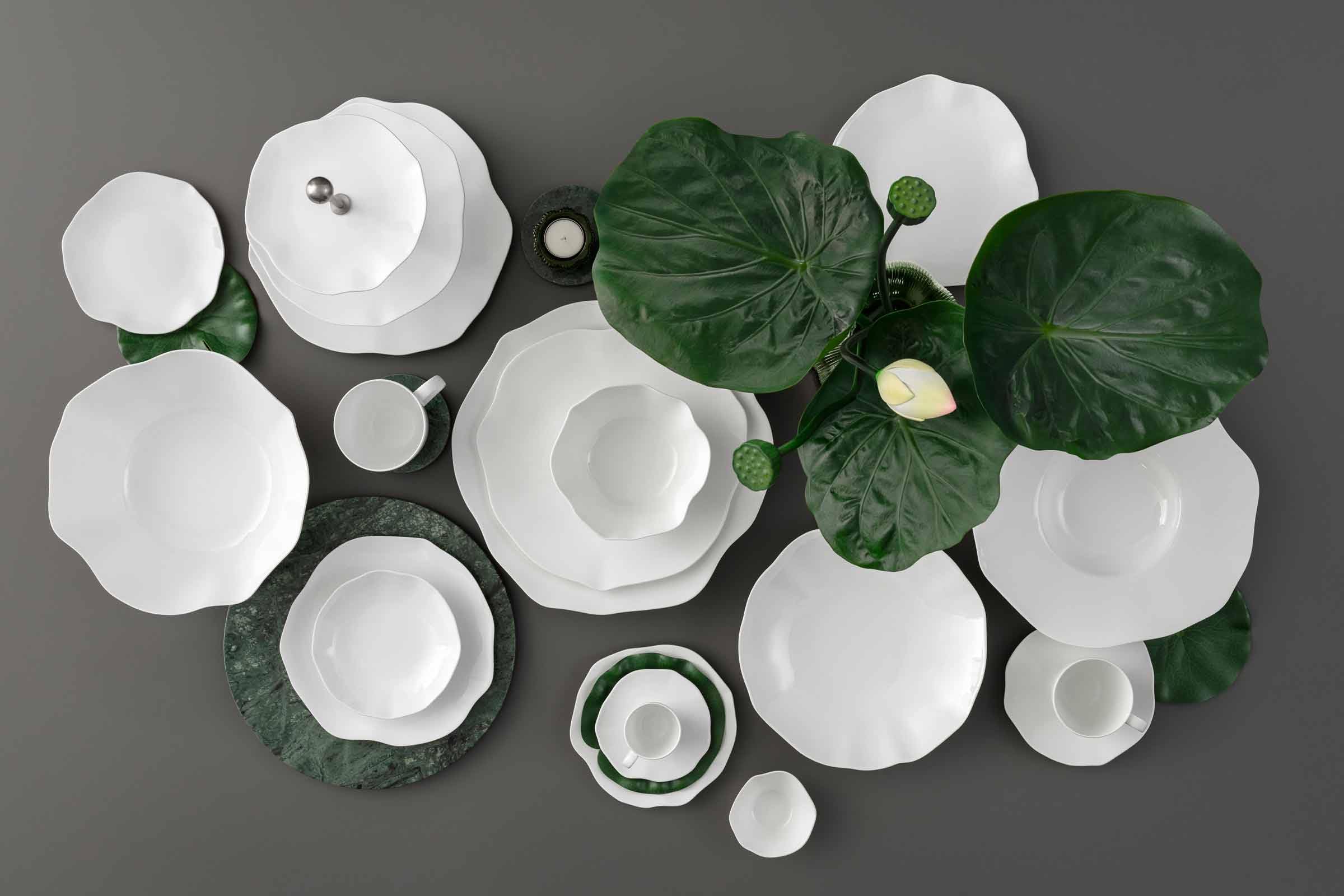 Villeroy & Boch – Pura Espressotassen mit Untertassen 6er Set, 50 ml, Reinweiß, spülmaschinenfest & mikrowellensicher, fließende Form, Premium Bone Porzellan made in Germany