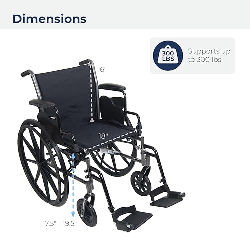 Miniatura 9 de Silla de ruedas de peso ligero con varios estilos de brazo trasero y opciones de aparejos delanteros negro K318DDA-SF brazos que se voltean hacia