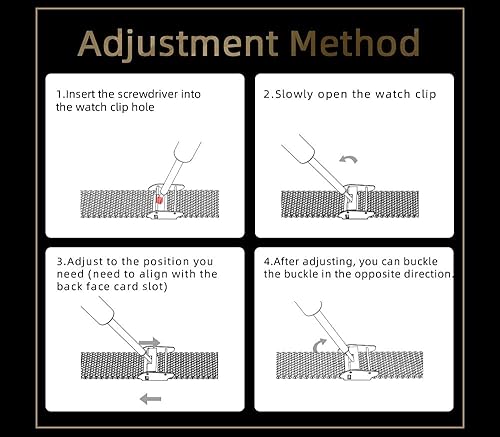 Miniatura 4 de Correa de repuesto para Amazfit Band 5, correa de metal compatible con Amazfit Band 5, accesorios de pulsera de acero inoxidable (plateado)