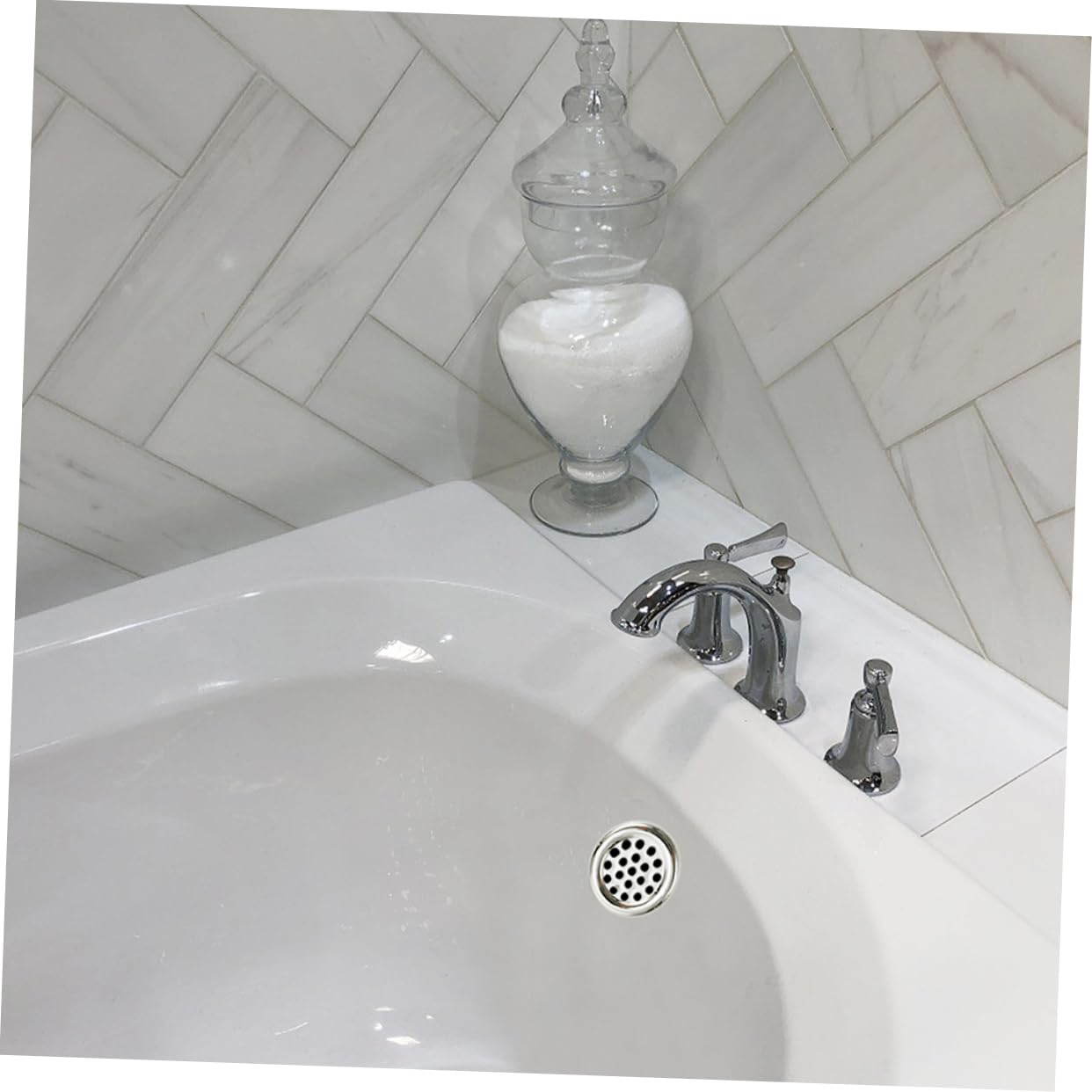 Tapa de Desbordamiento Redonda para Lavabo de Baño, 10 Piezas de Plástico Portátil Que Previenen la Fuga de Agua Diseño Elegante y Acabado Limpio