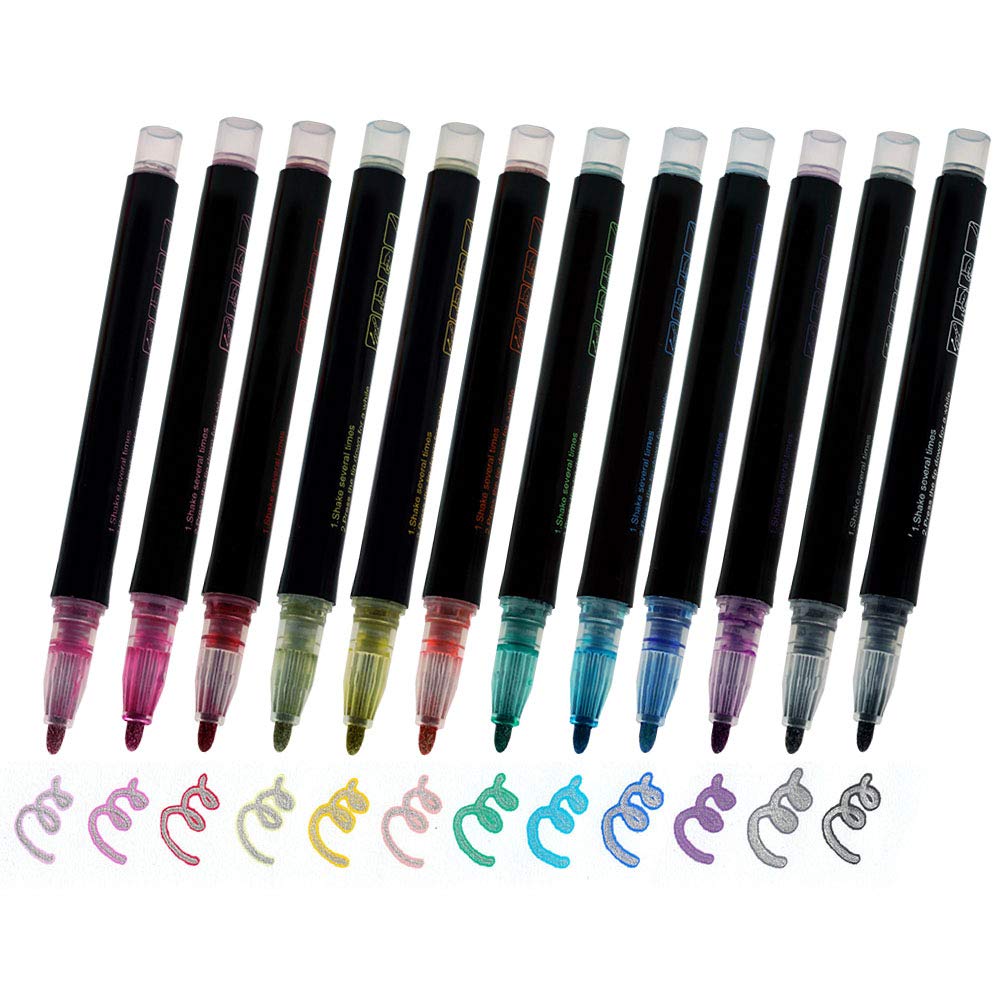 Amazon | C-JETANK アウトラインペン 縁取りペン-12色セット