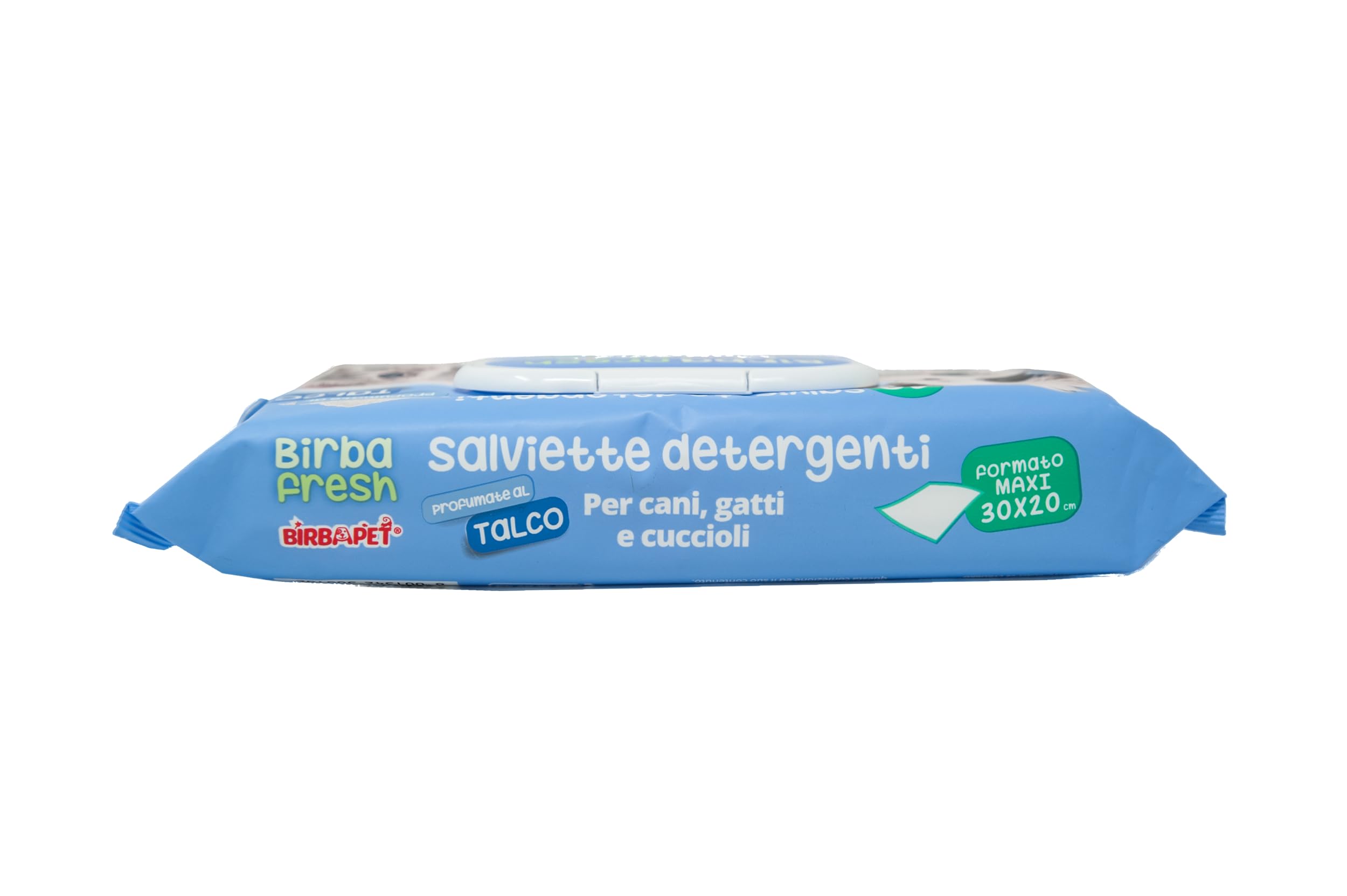 Birbapet Salviette detergenti Birba Fresh Cani Gatti e Cuccioli 40 pz Profumo di Talco dimesione Ogni salvietta 30x20 Maxi [Scegliere la quantità] (12)