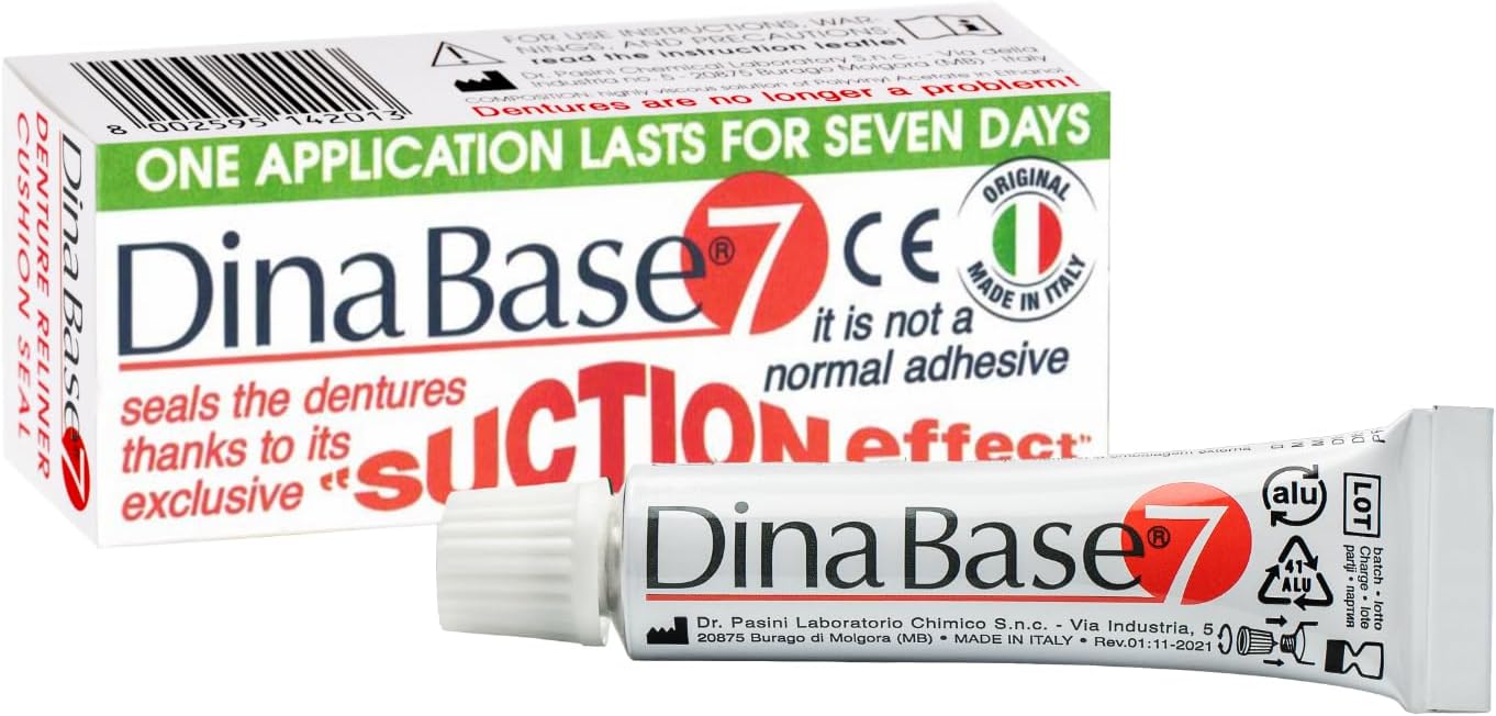 DinaBase7 Thermoplastic Denture Adhesive, Cushion and Reliner