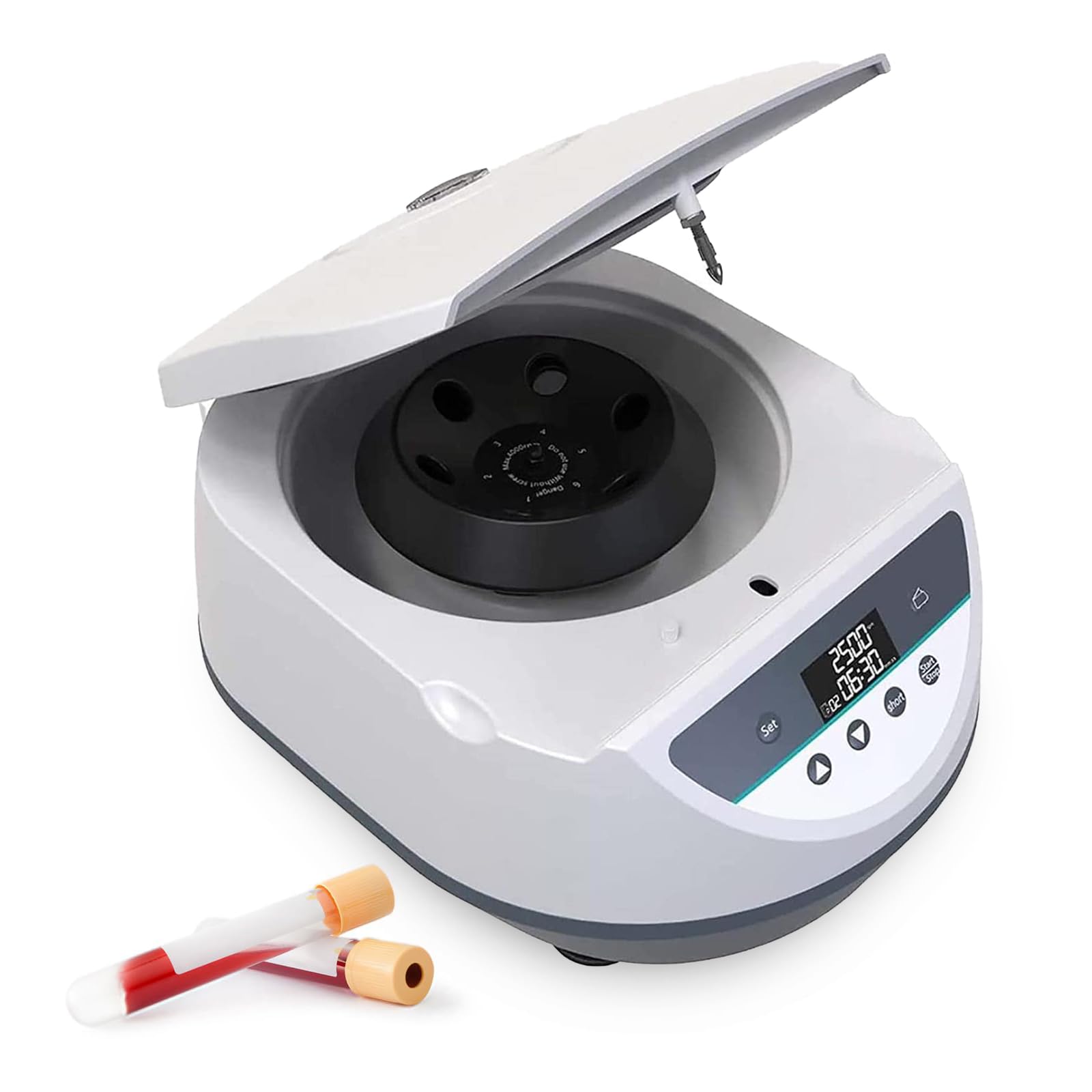 Centrifugeuse De Laboratoire, Vitesse 500-5000 Tr/min, Force Centrifuge 3074 X G, Grande Capacité, Pour Sang/sérum/plasma, Écran LCD, Minuterie 10 S-99 Min 59 S,LC-6S