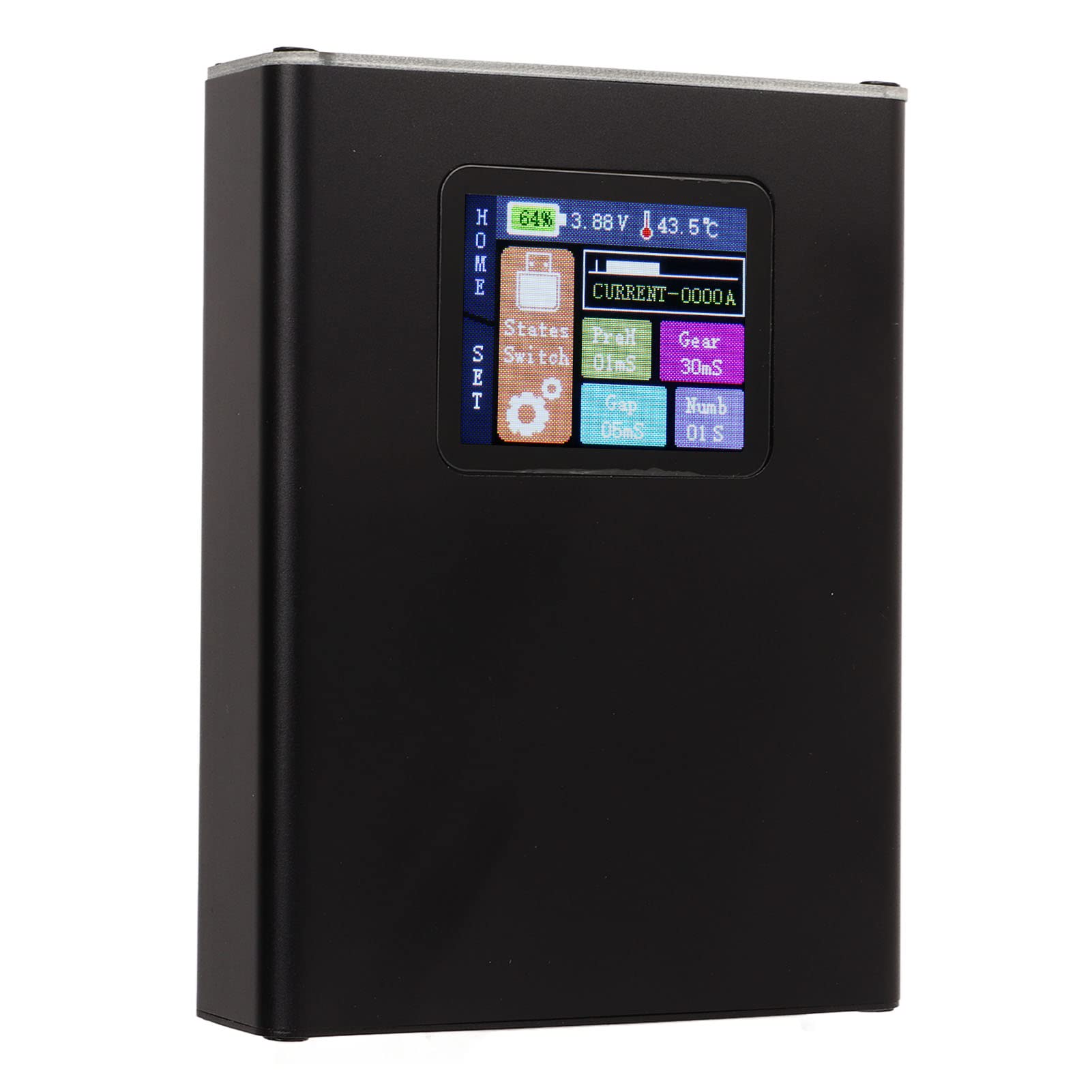 Spot Welder, 2.4A USB Output Aluminum Alloy Portable Battery Welder Mini 1.8in LCD for Making Battery Packs