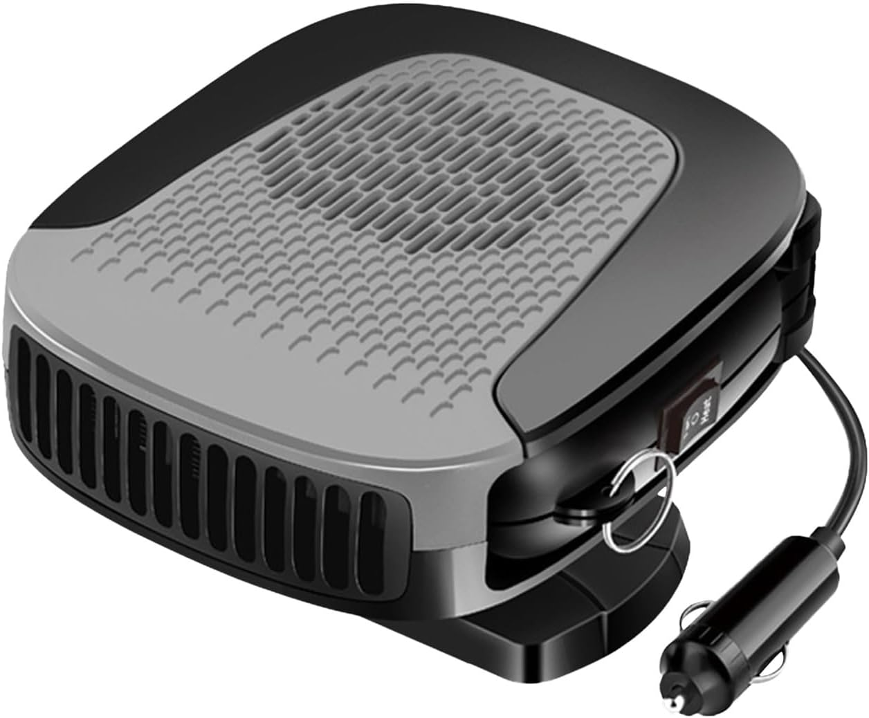 Car Warmer 12 Car Electric Heater Car Heater Warmer Cold Wind Defrost Snow Defogger Portable Auto Efrosting Snow Demister Accessories (Red) (Grey)