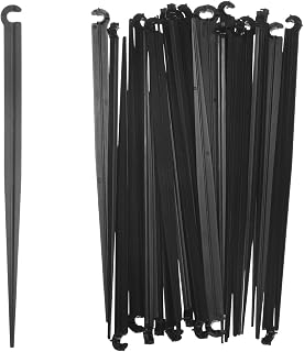 25-Pack Irrigation Drip Support Stakes, 200x10mm for 1/4 Inch Drip Tubing Plastic Drip Hose Stakes for Irrigation/Greenhouse, Securing Pegs Pipe Hose Holder