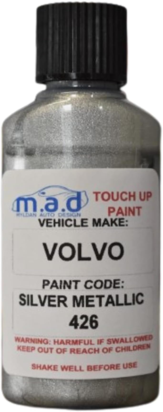 MADPAINTS TOUCH UP PAINT FOR VOLVO SILVER METALLIC 426 PAINT KIT 30ML CHIP SCRATCH REPAIR V40 V60