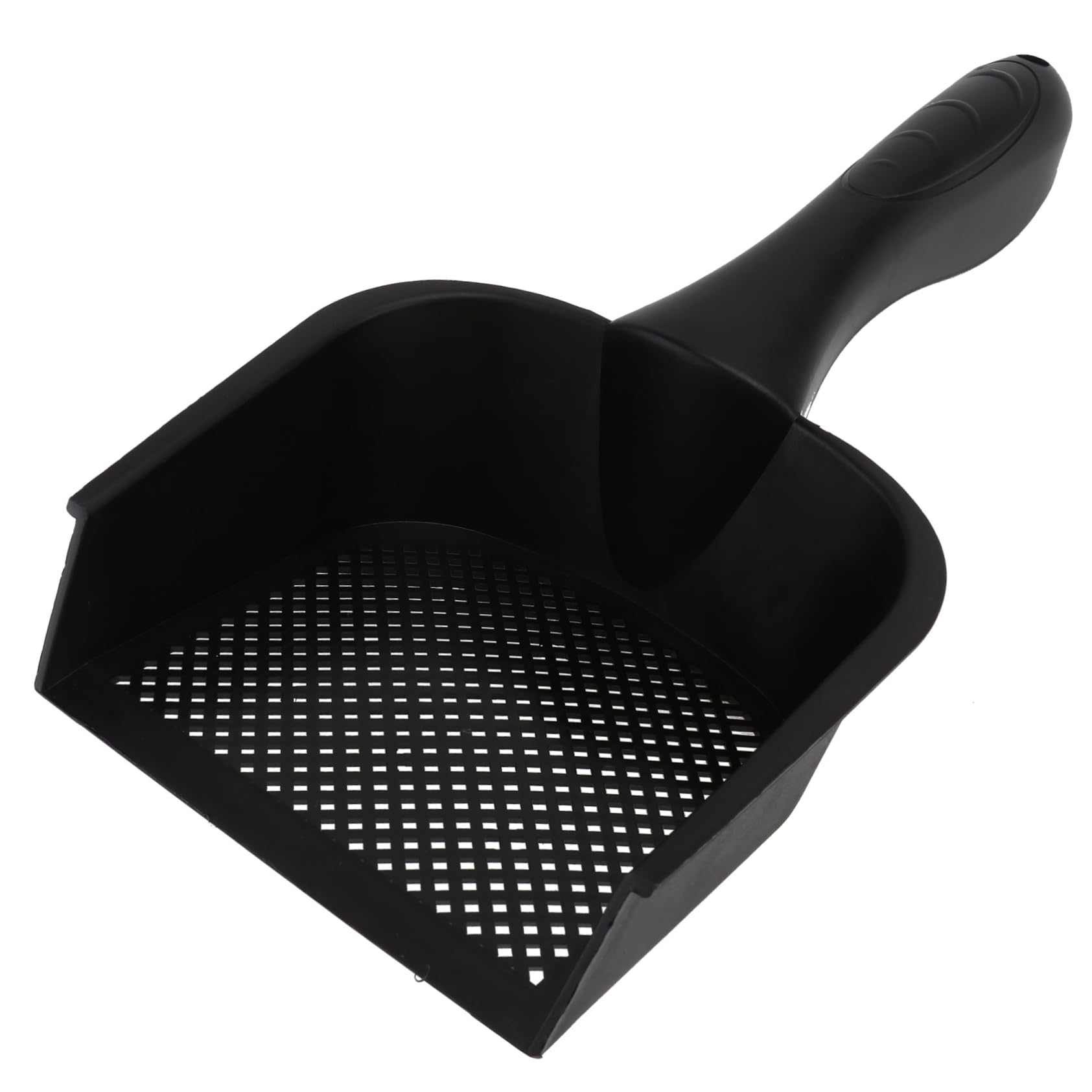 VICASKY Scoop with Comfortable Handle Durable Plastic Cat Waste Shovel for All Litter Types Design for Effortless Cleaning and Storage Black