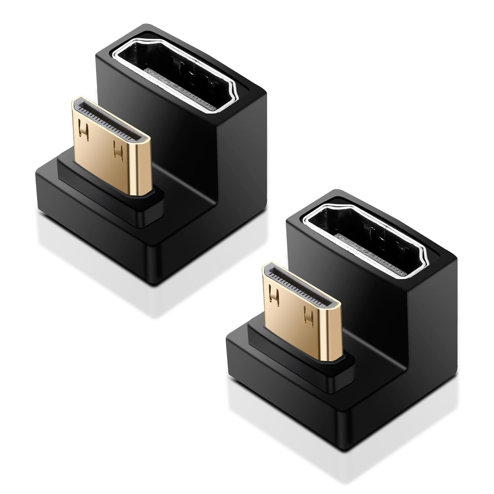 Teasteam HDMI U-Winkel Adapter Set (2 Stück) - 8K/60Hz, 4K/120Hz, Für Enge Anschlüsse Hinter TV & Monitor