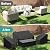 Mrrihand Patio Furniture Covers, 4 Piece Outdoor Furniture Cover Waterproof includ Ourdoor Sofa Cover, 2 Chair Covers, Coffee Table Cover with Windproof Buckle Strap and Adjustable Drawstring