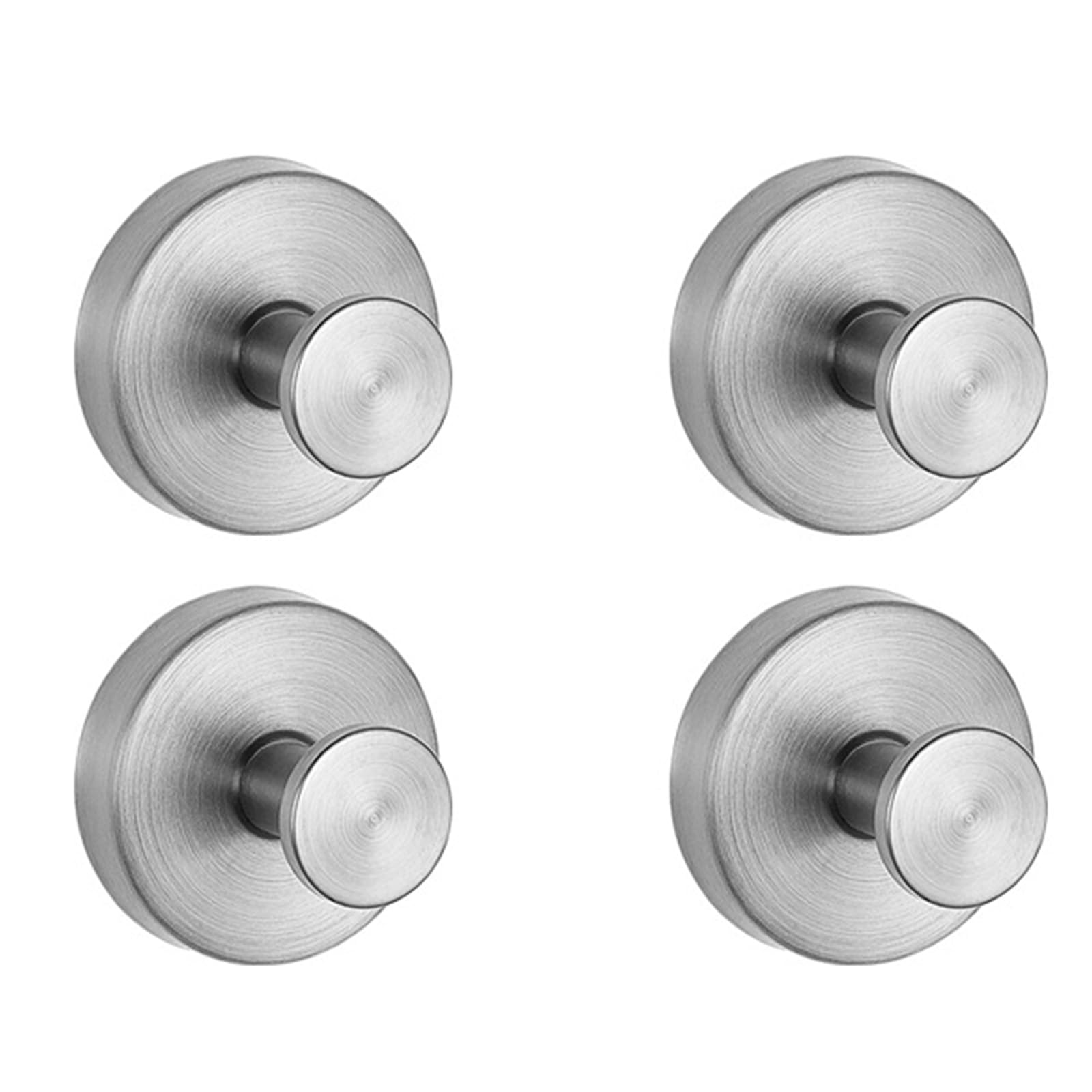 Jazuaiao Of 4 Powerful Suction Hooks Luxurious Cup for Space Saving Bathroom Hanger Accessories Cup