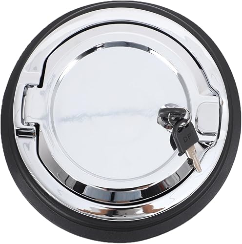 Vista 10 de Tapa de tanque de gasolina con bloqueo de puerta para Hummer H3 2005-2009, tapa de gasolina para puerta de llenado de combustible, cubierta de Negro