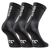 straede® 3 Paar Radsocken, Lange Fahrrad Socken, Atmungsaktive Fahrradsocken, Rennrad Socken, Cycling socks, Rennradsocken, Schnelltrocknende Socken Rennrad, Rad Socken für Herren & Damen, Größe 35-46