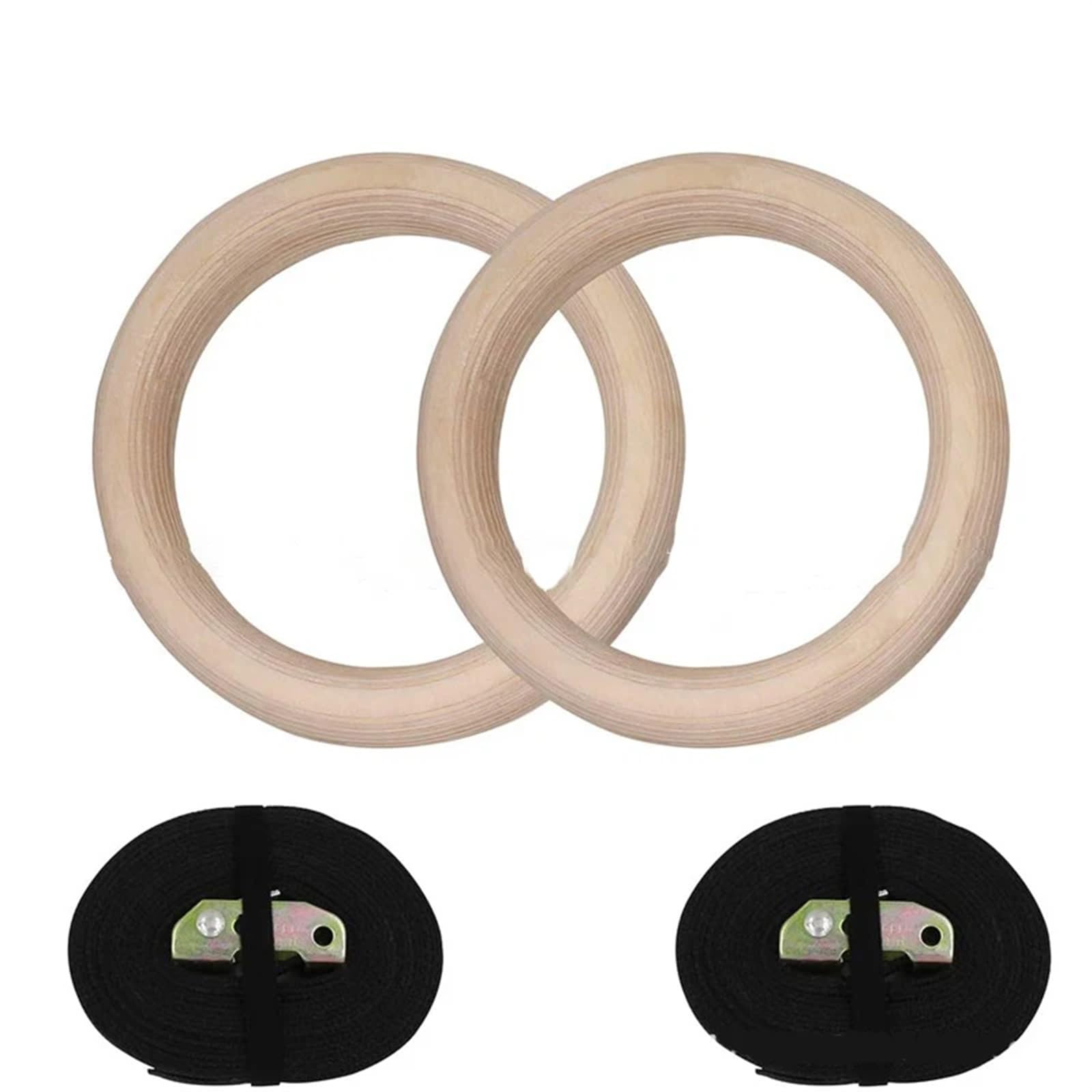 Anelli da Ginnastica Anelli da Ginnastica in Legno for Fitness 28/32 mm, Attrezzature for Il Domestico, for la, Anelli Indoor, Sportivi
