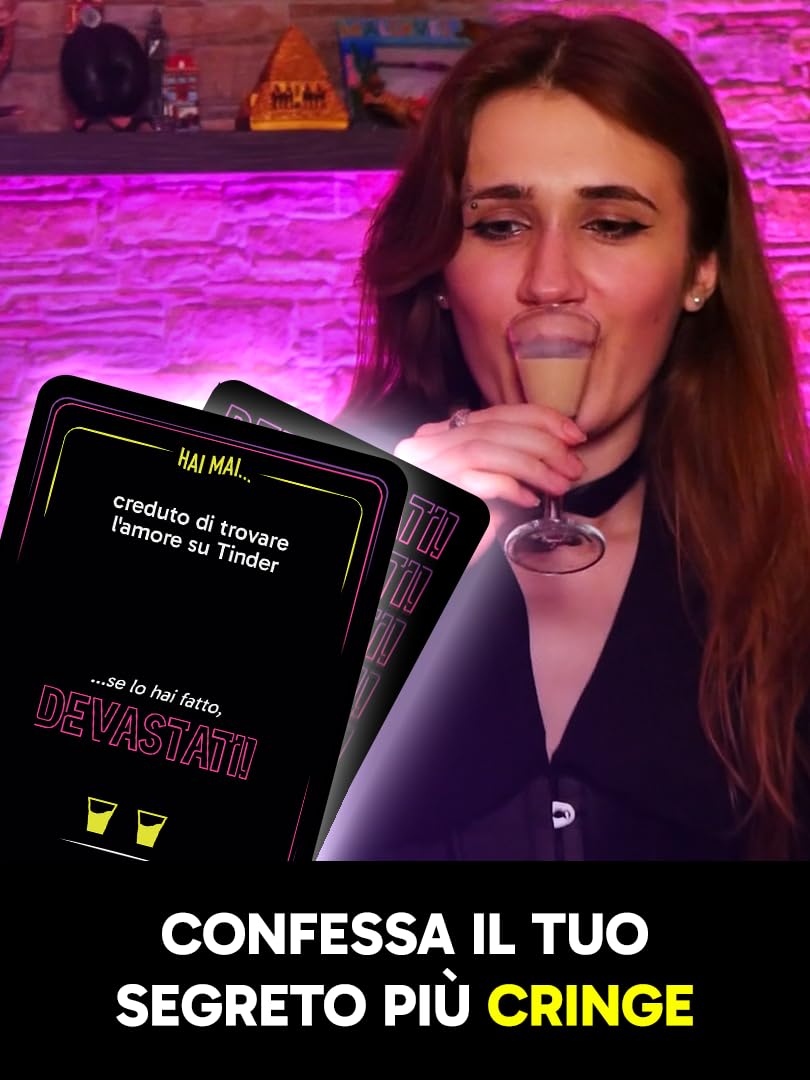 Hai Mai e Imprevisti (Versione 2025) | Gioco da tavolo alcolico per Gen Z (18+) | Carte per bere con sfide, gossip e meme | Perfetto per feste