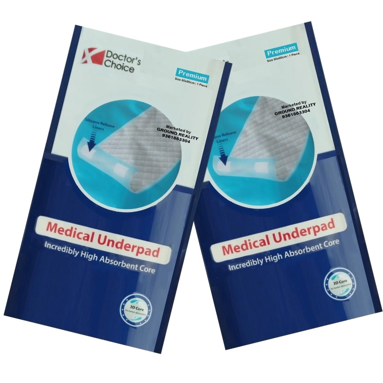 Dr Choice Underpad Diaper Changing Bed Pads for Adults Elders Baby with 3D Gel Core, 4 Fixing Non-Slip Tapes Superior Absorbency Incontinence Under pad Hypoallergenic (Single Sheet 2 Packs)-image-35