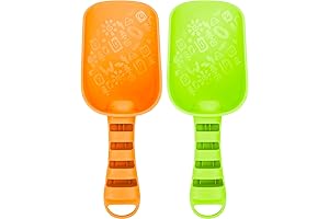3 Otters Colorful and Heavy Duty Plastic Sand Shovels for Kids