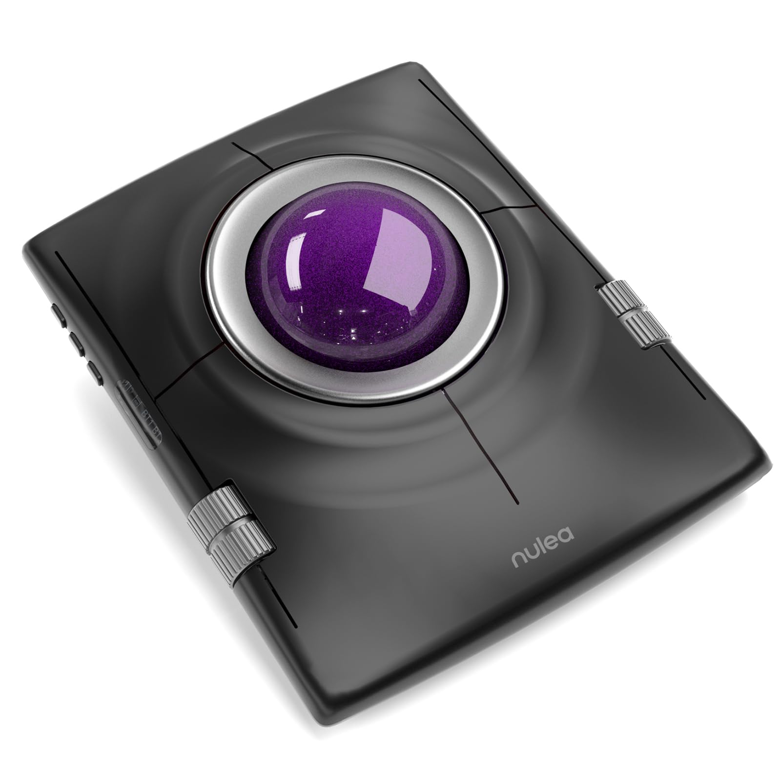 Nulea M512 Kabellose Trackball-Maus, ergonomischer 55-mm-Trackball, einstellbare DPI für präzise Steuerung, kompatibel mit Links- oder Rechtshänder, wiederaufladbar-Purple