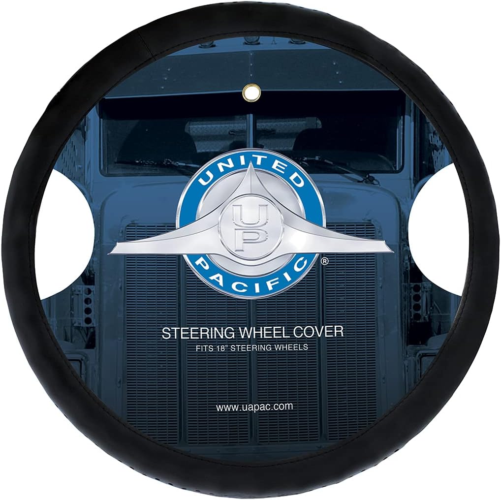 United Pacific 70136 18" Perforated Leather Steering Wheel Cover, 1 Pack