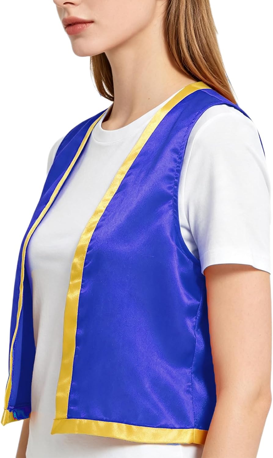 Jugaoge Mens Women Halloween Toad Costume Open Front Vest