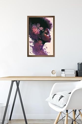 Miniatura 6 de Trends International Wumples - Hermoso póster de pared de perfil, 14.72 x 22.37 pulgadas, versión enmarcada en bronce