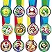 Super Mario Brothers Birthday Party Assorted Colors Mini Award Medal Favours, Plastic, 1