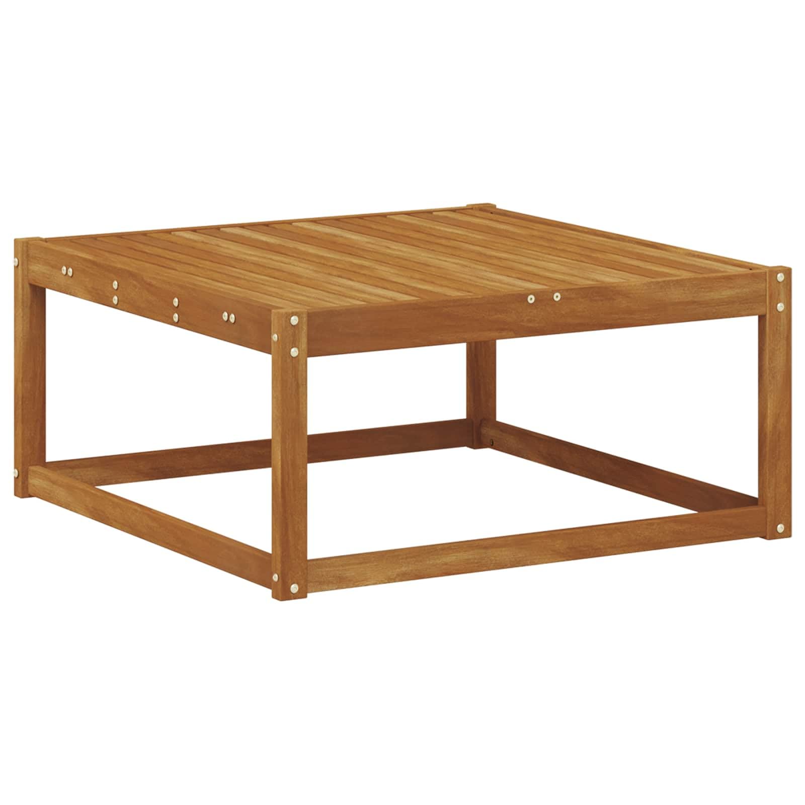 Gartenmöbelgarnitur Set mit Kissen 8-teilig aus massivem Akazienholz und wetterfestem Textilene für Terrasse Balkon und Garten, inklusive Tisch, Sitzgruppen, Sofas, Stühlen